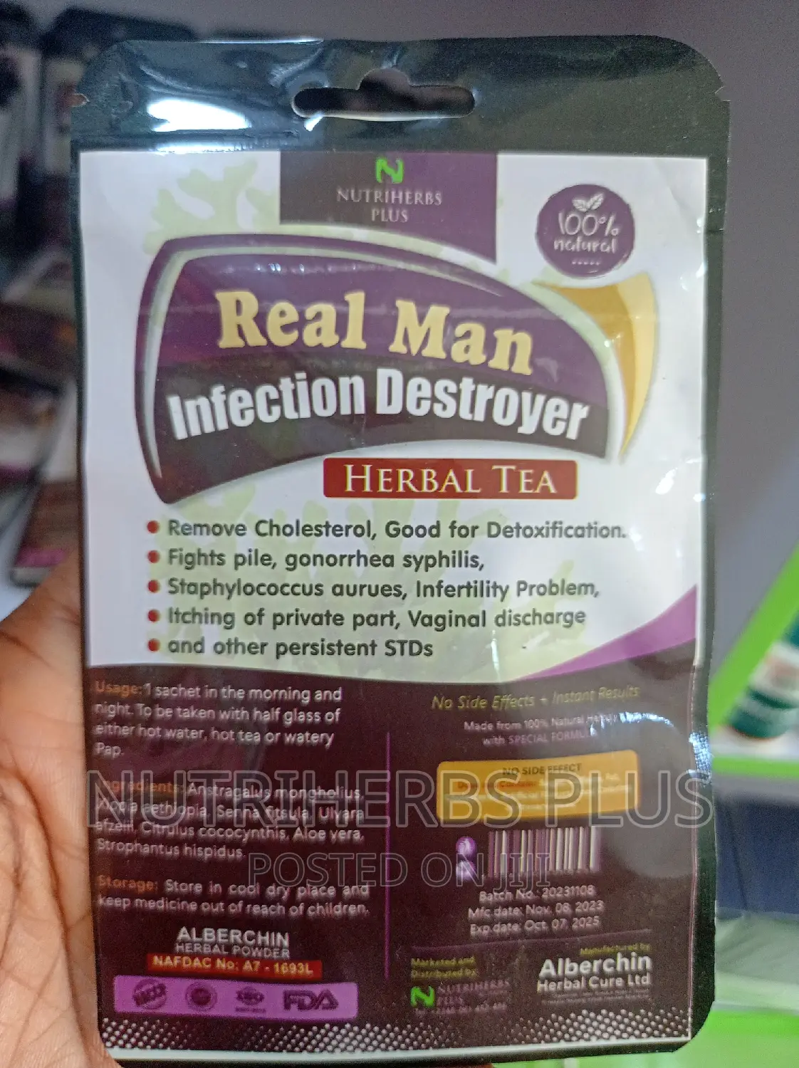 Real Man Infection Destroyer: Flushes All STDS From The Body