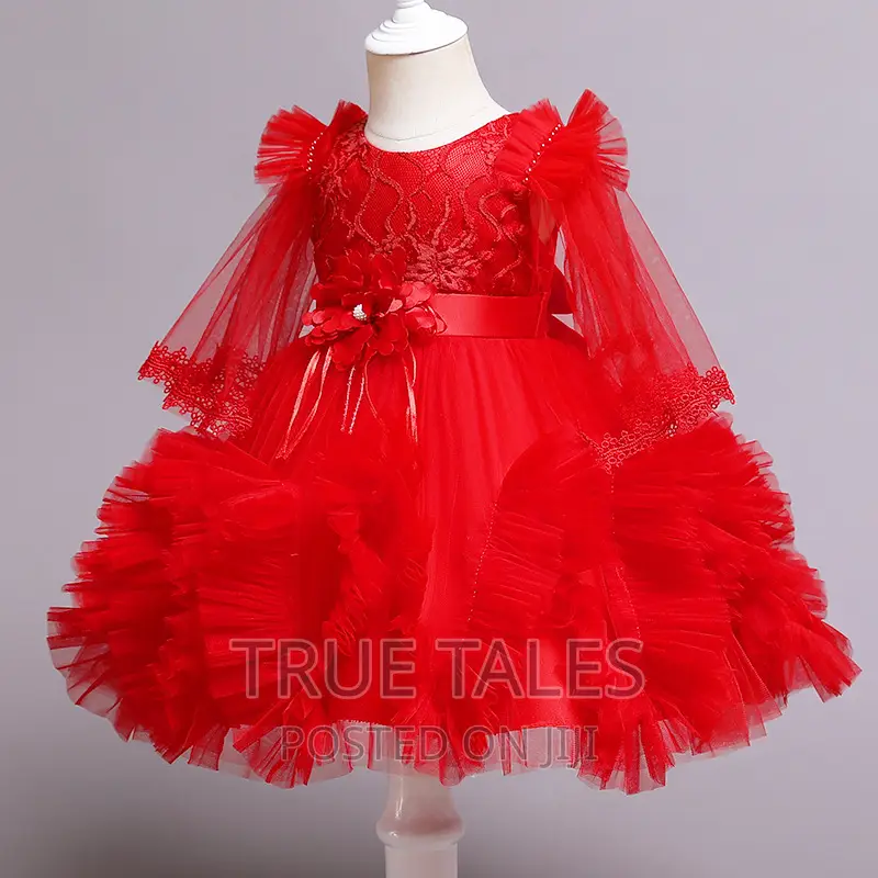 Girls Frilly Ballgown Dress