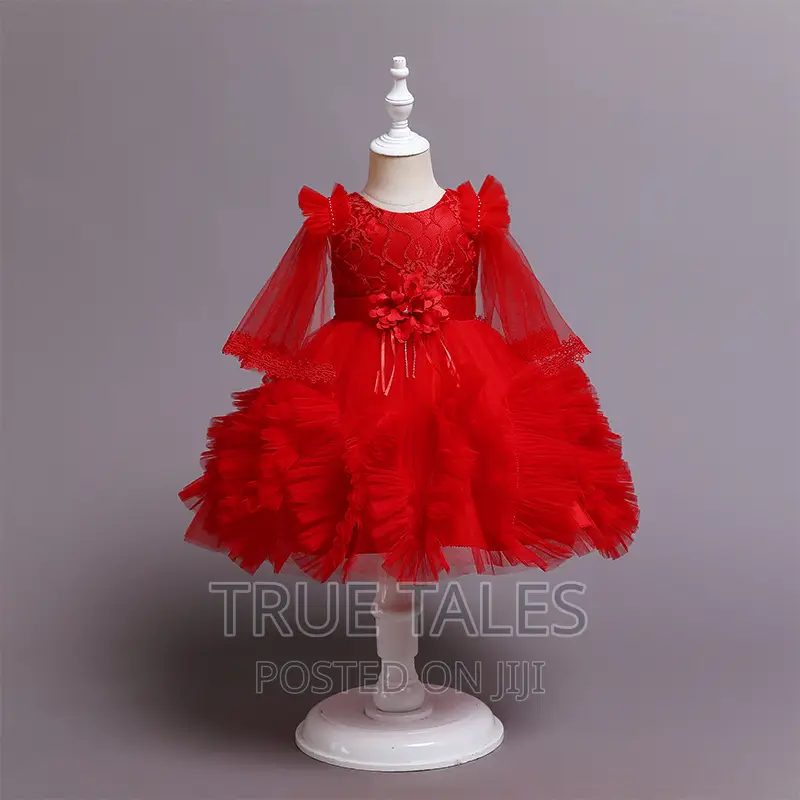 Girls Frilly Ballgown Dress