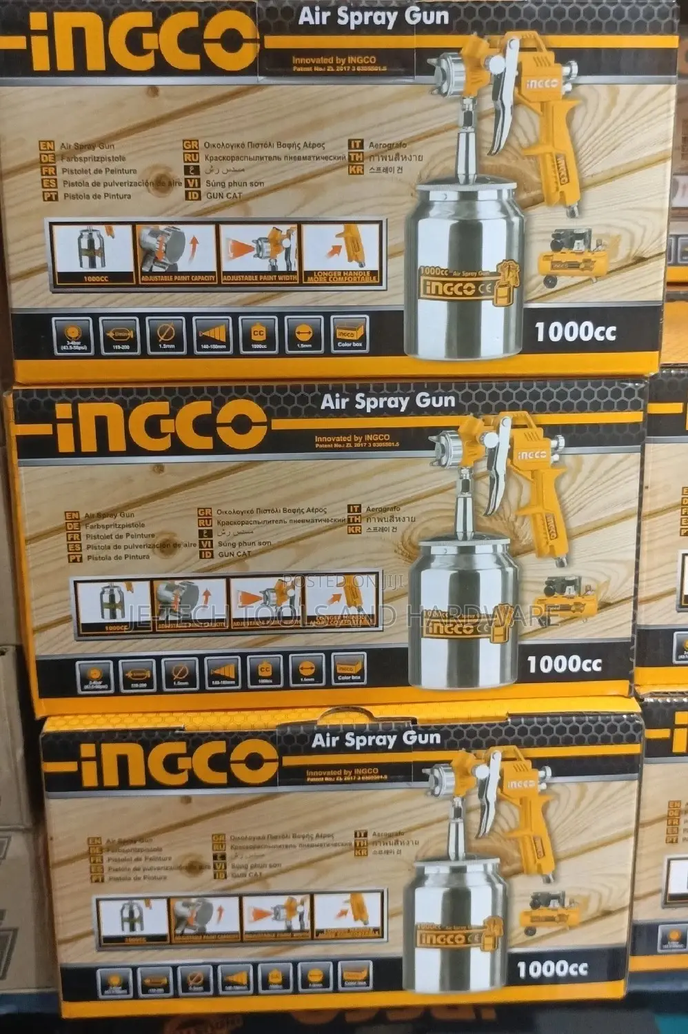 Ingco Air Spray Gun - 1000cc