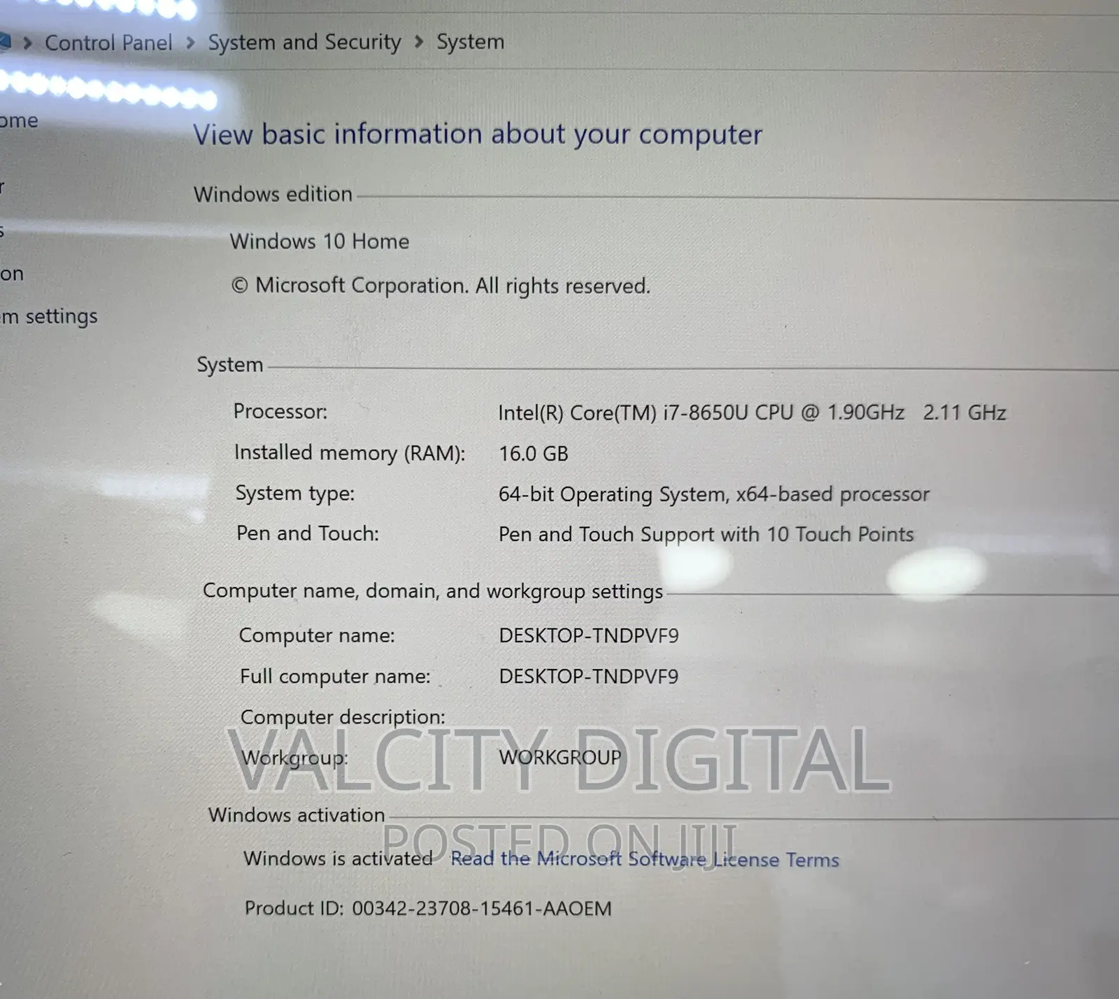 Laptop Microsoft Surface Pro 6 16GB Intel Core i7 SSD 512GB