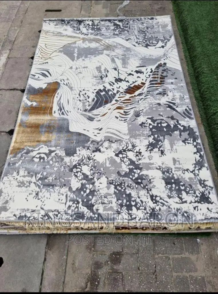 5x7fts Gold,Cream and Grey Turkey Center Rug(3x5,4x6,7x10,)