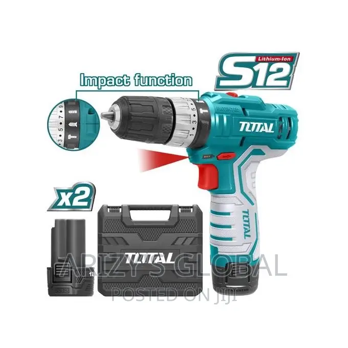 Total Heavy Duty Cordless Drill 12v