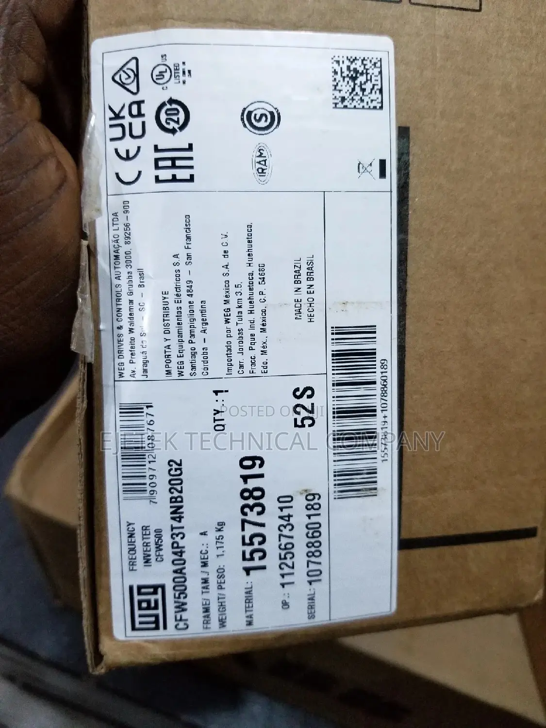 Weg 2.2kw/3hp Inverter Drive VFD