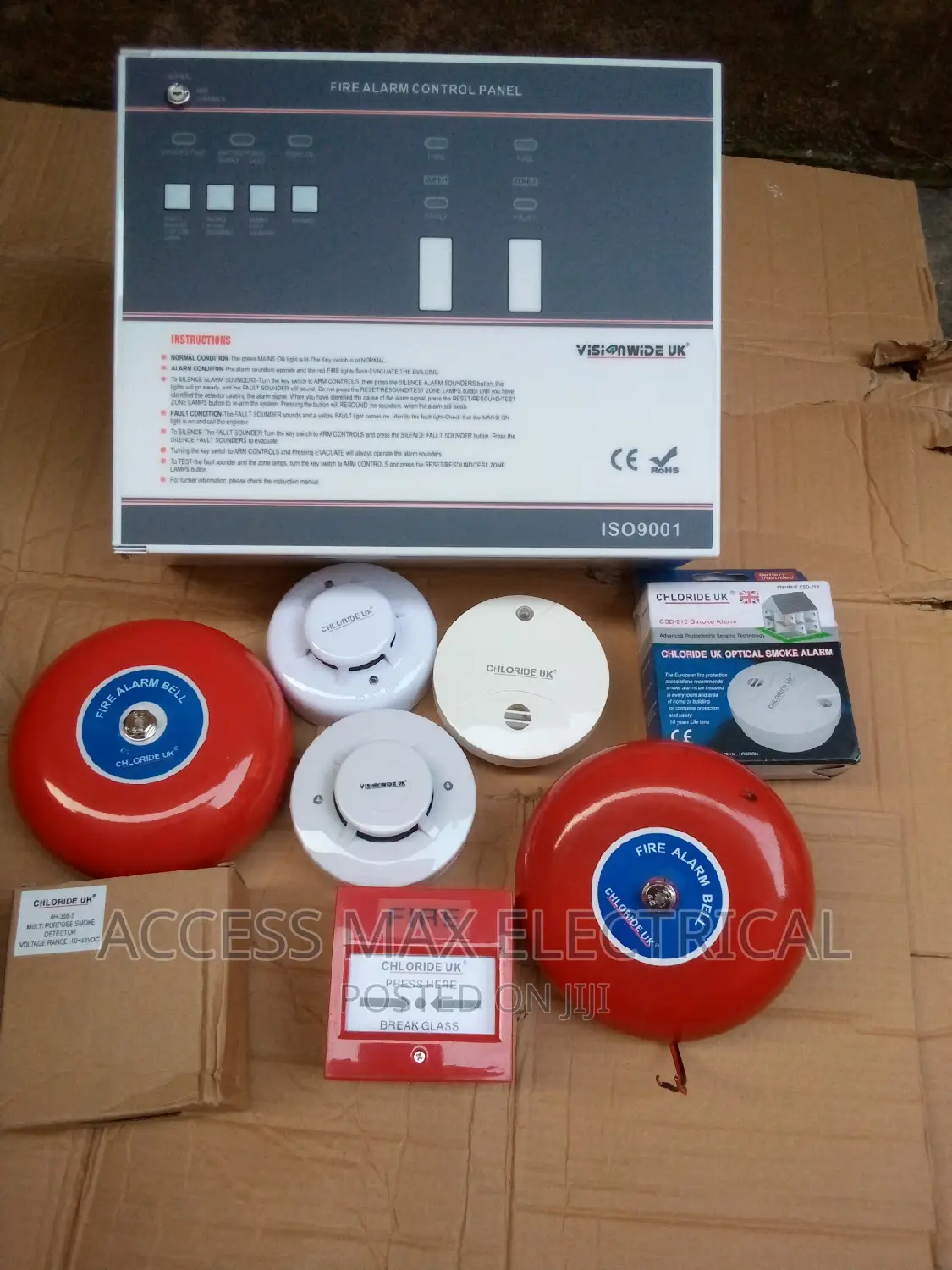 4 Zone Fire Alarm Control Board