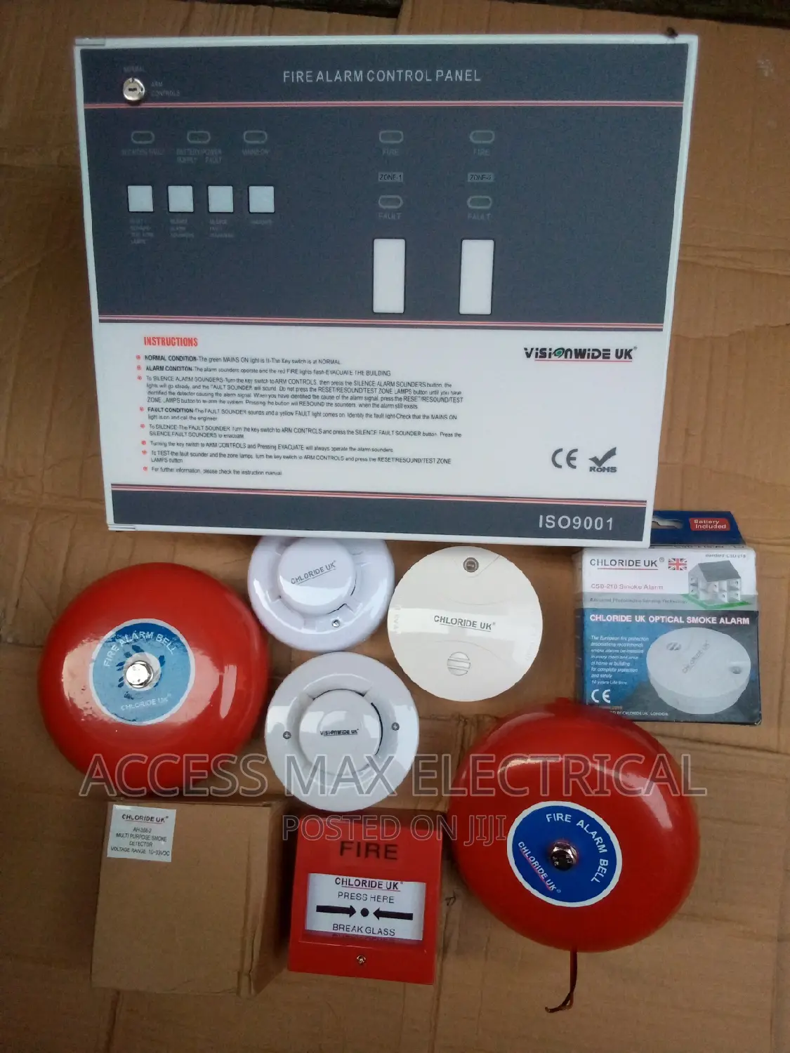 4 Zone Fire Alarm Control Board