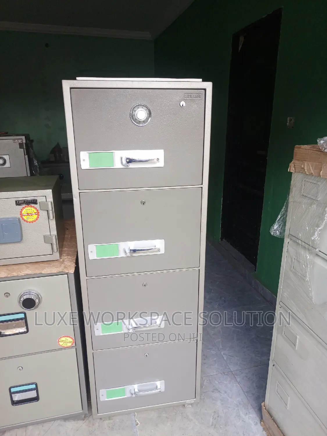4 Drawers Fireproof Cabinet