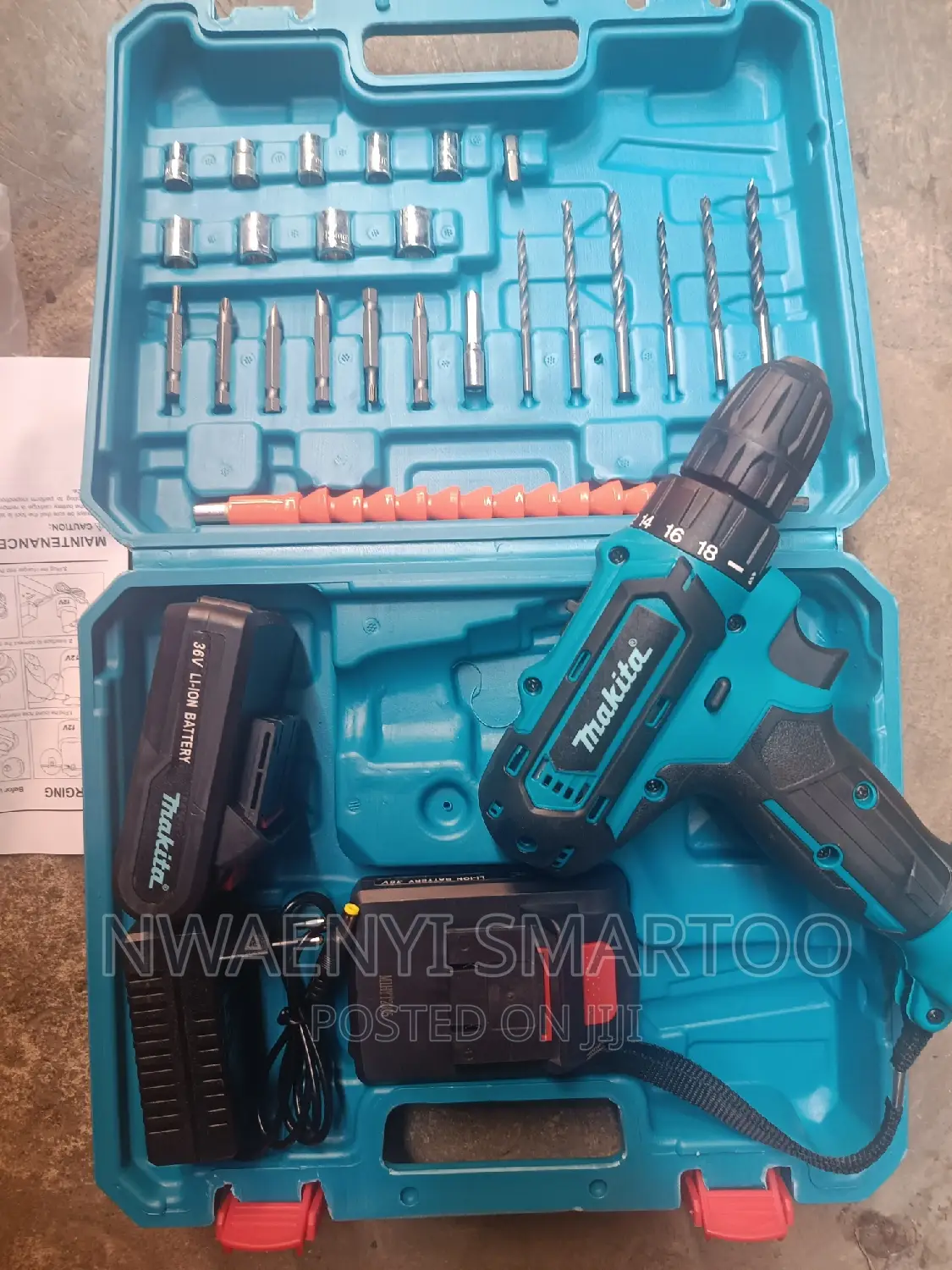 Double Battery Makita 36v Drilling Machine