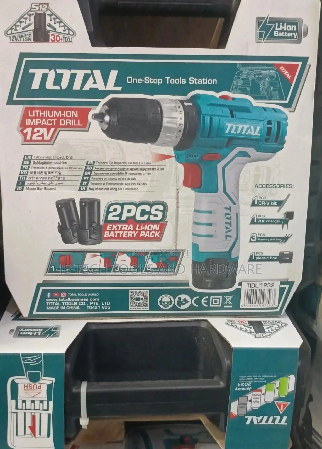 Total Cordless Impact Drill 12v