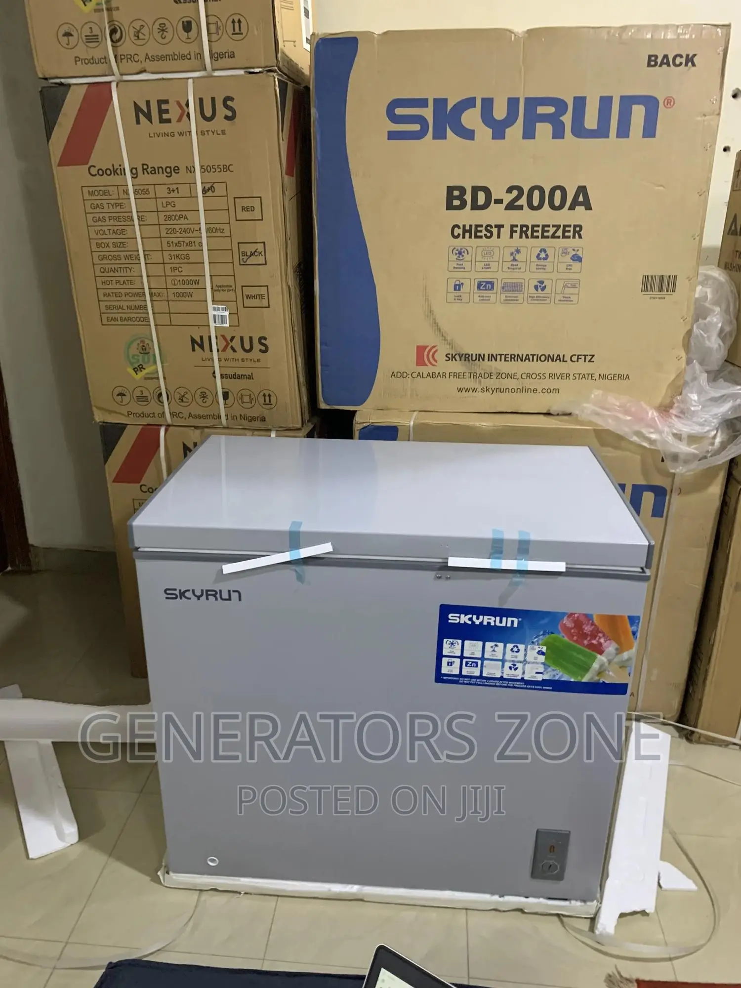 Unique and Affordable Skyrun Bd-200a Chest Freezer+Key Lock