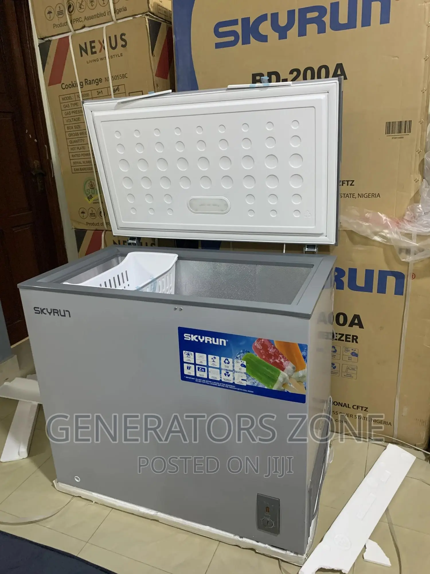 Unique and Affordable Skyrun Bd-200a Chest Freezer+Key Lock