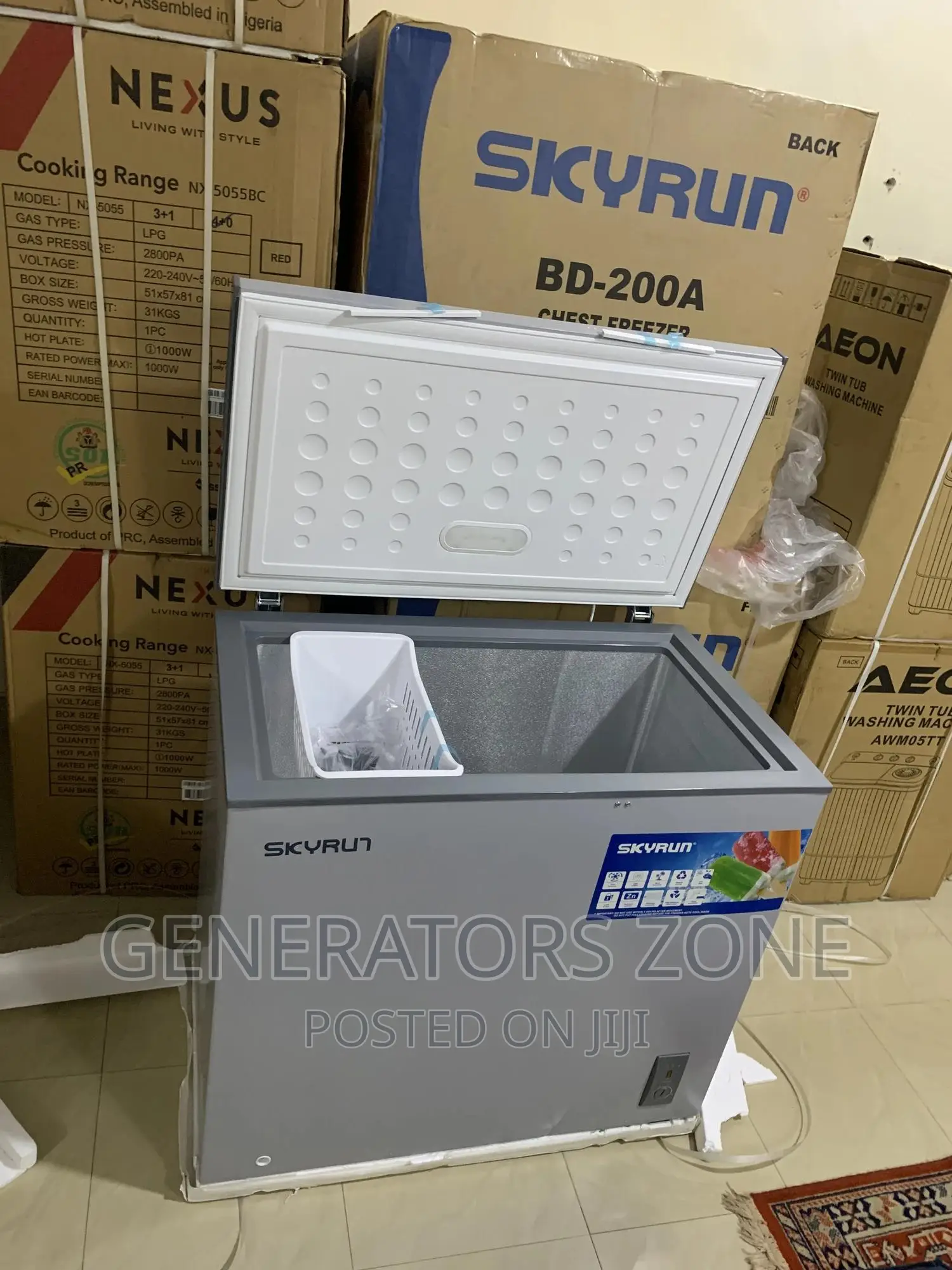 Powerful Single Door Chest Frezer Bd-200a 200litre+Key