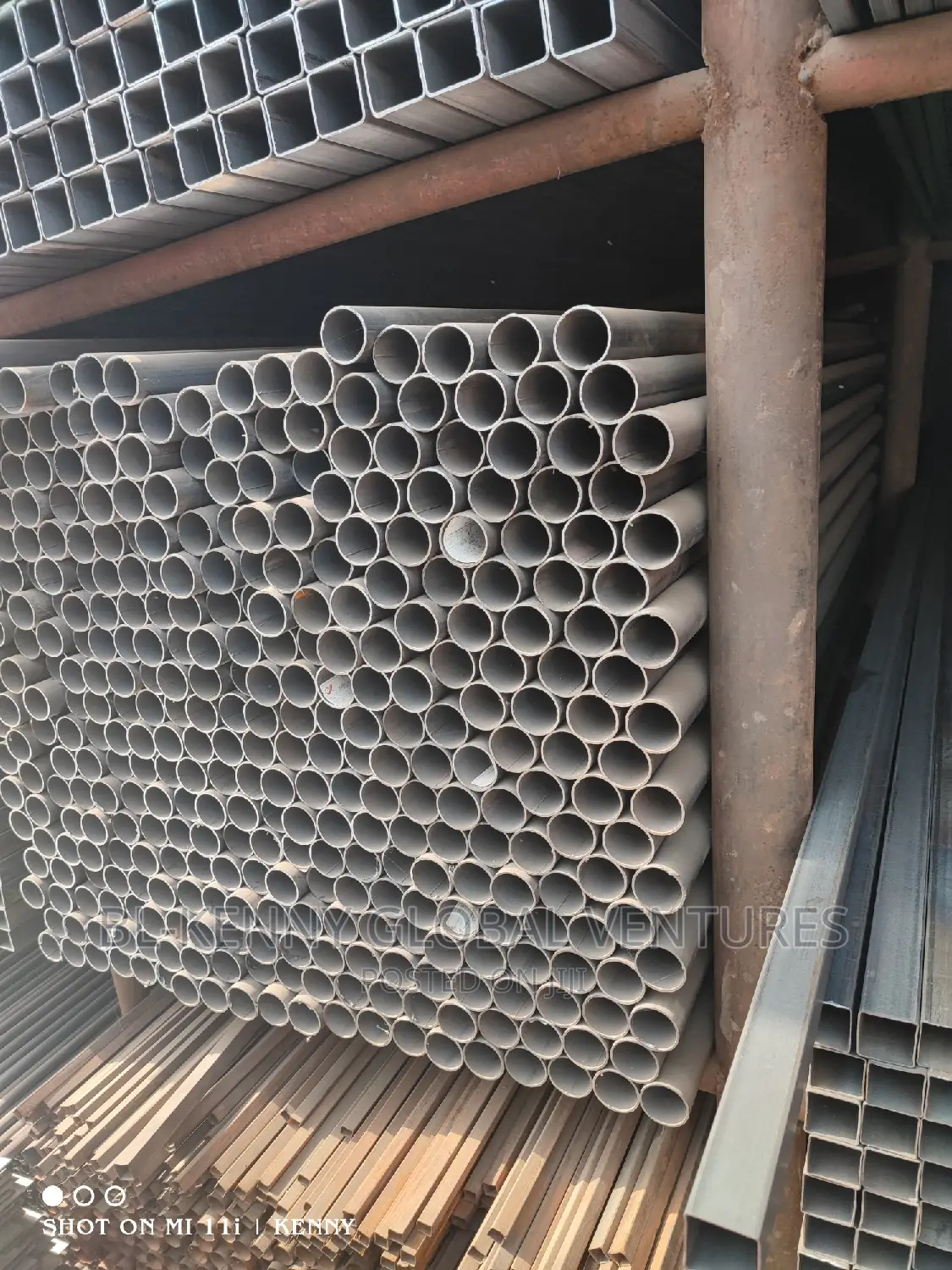 40mm by 2mm Mile Steel Black Pipe