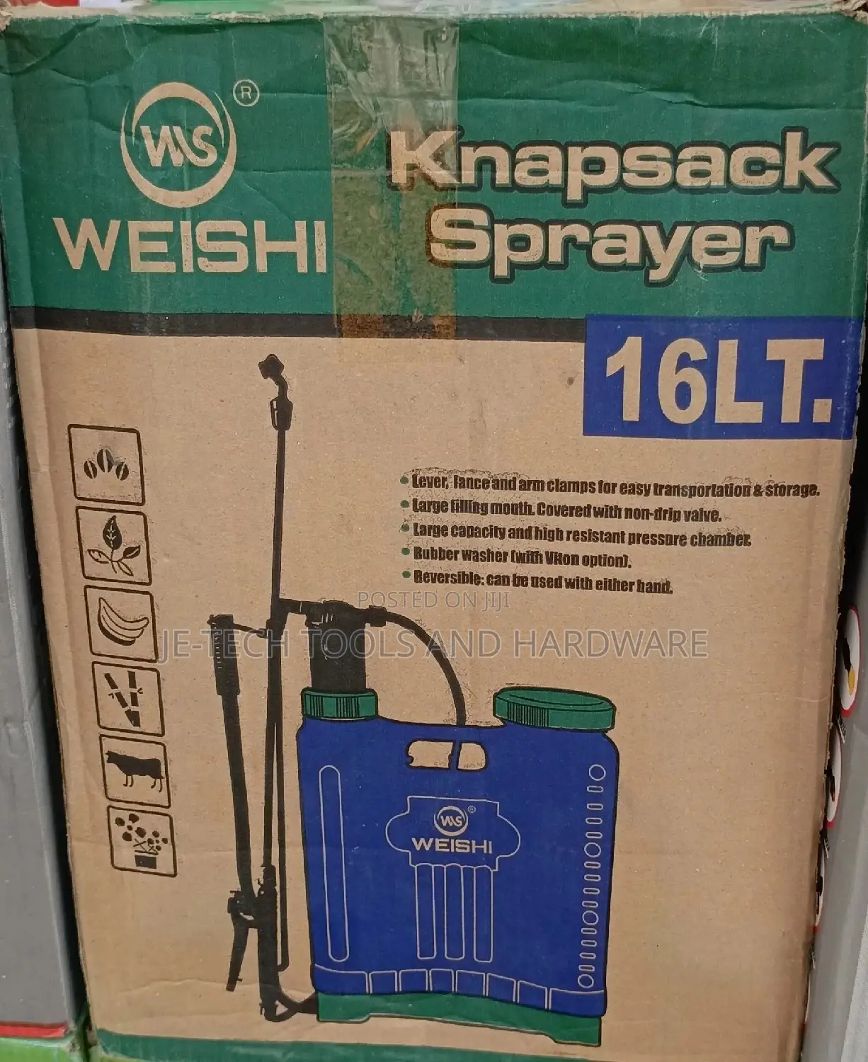 Weishi Agricultural Manual Knapsack Sprayer - 16lt