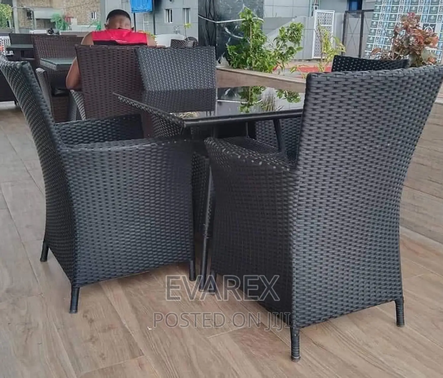 Rattan B-Boy Outdoor Garden/Pool Chair Set With Table