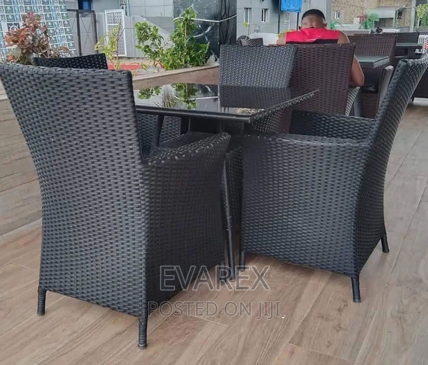 Rattan B-Boy Outdoor Garden/Pool Chair Set With Table