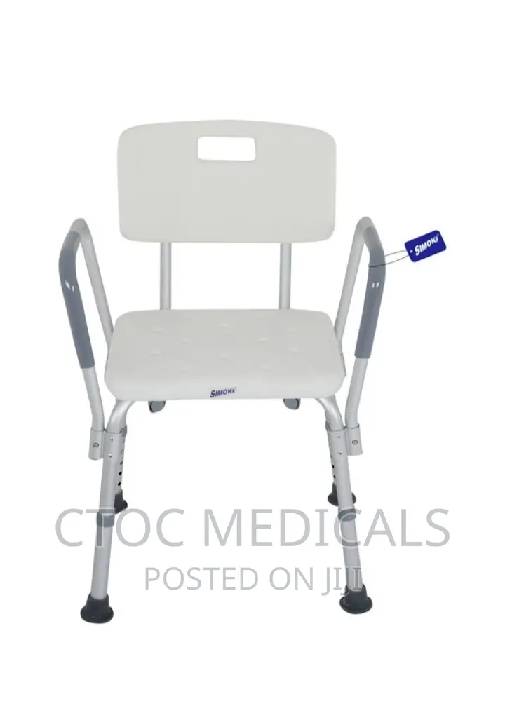 Elderly Bath Tub Shower Seat With Backrest and Side Guild