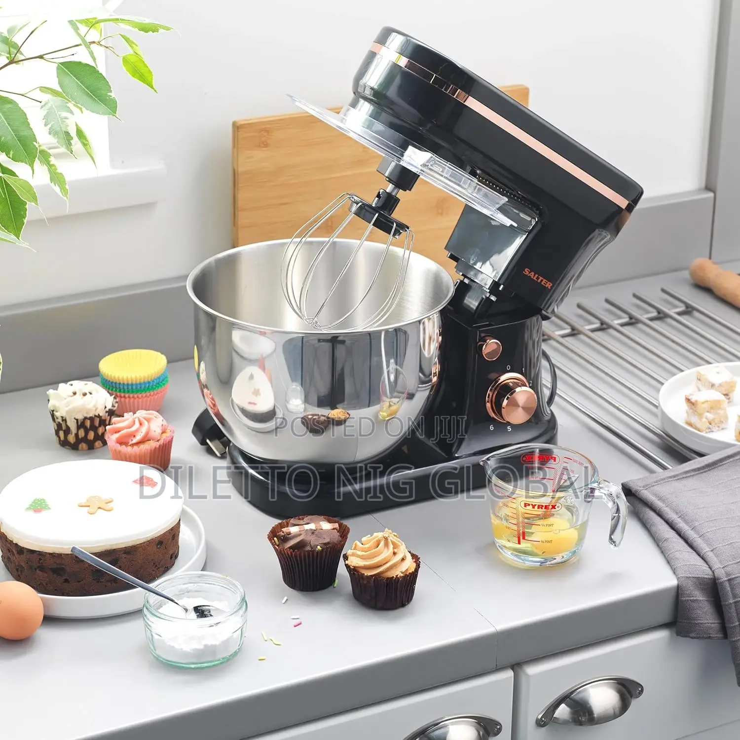 Salter Rose Gold Stand Mixer 1200W