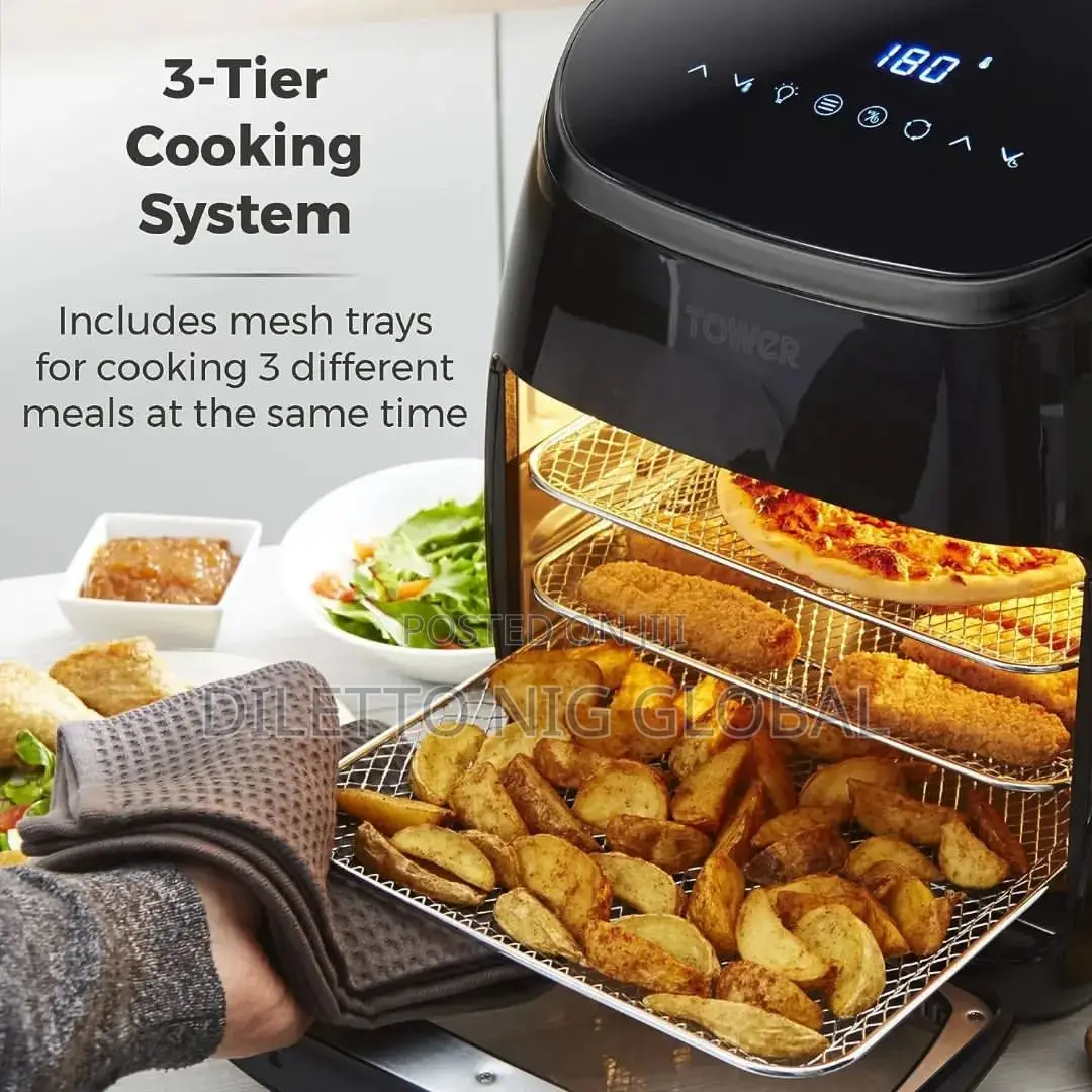 Tower Xpress Pro 11l 10-in-1 Air Fryer Oven With Rotisserie