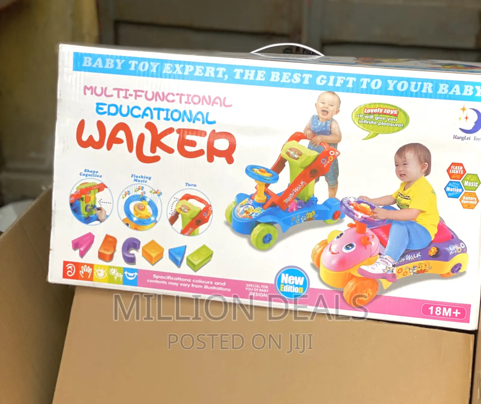 Multifunctional Educational Kiddies Walker