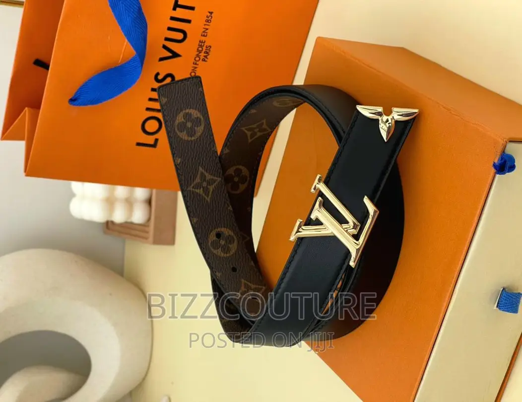 Original LOUIS VUITTON Leather Belts Available in Store