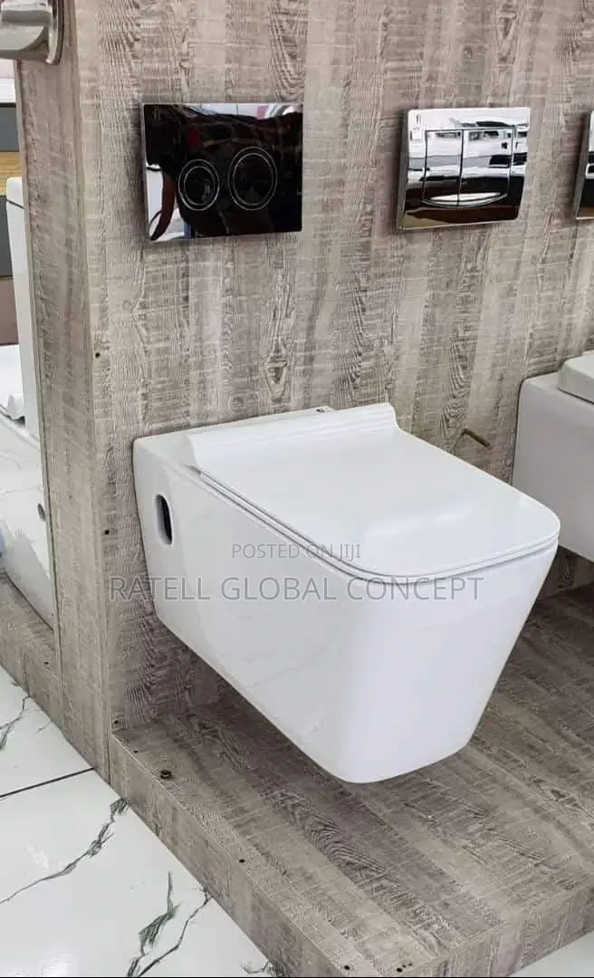 Square Concealed Cistern Wall Hanged Toilet