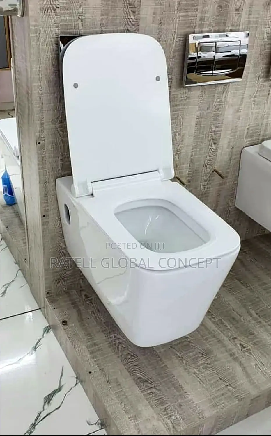 Square Concealed Cistern Wall Hanged Toilet