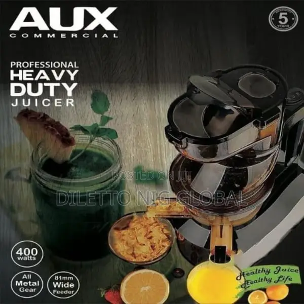 Aux Commercial Masticating Slow Juicer