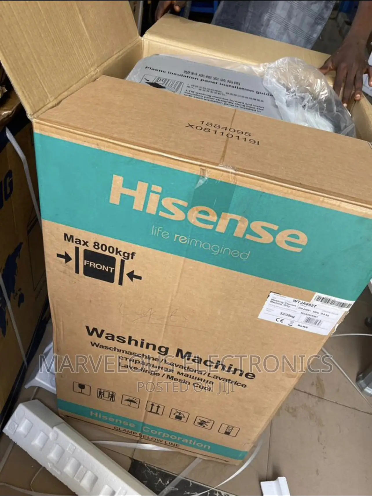 Brand New Hisense Top Loader Automatic Washing Machine