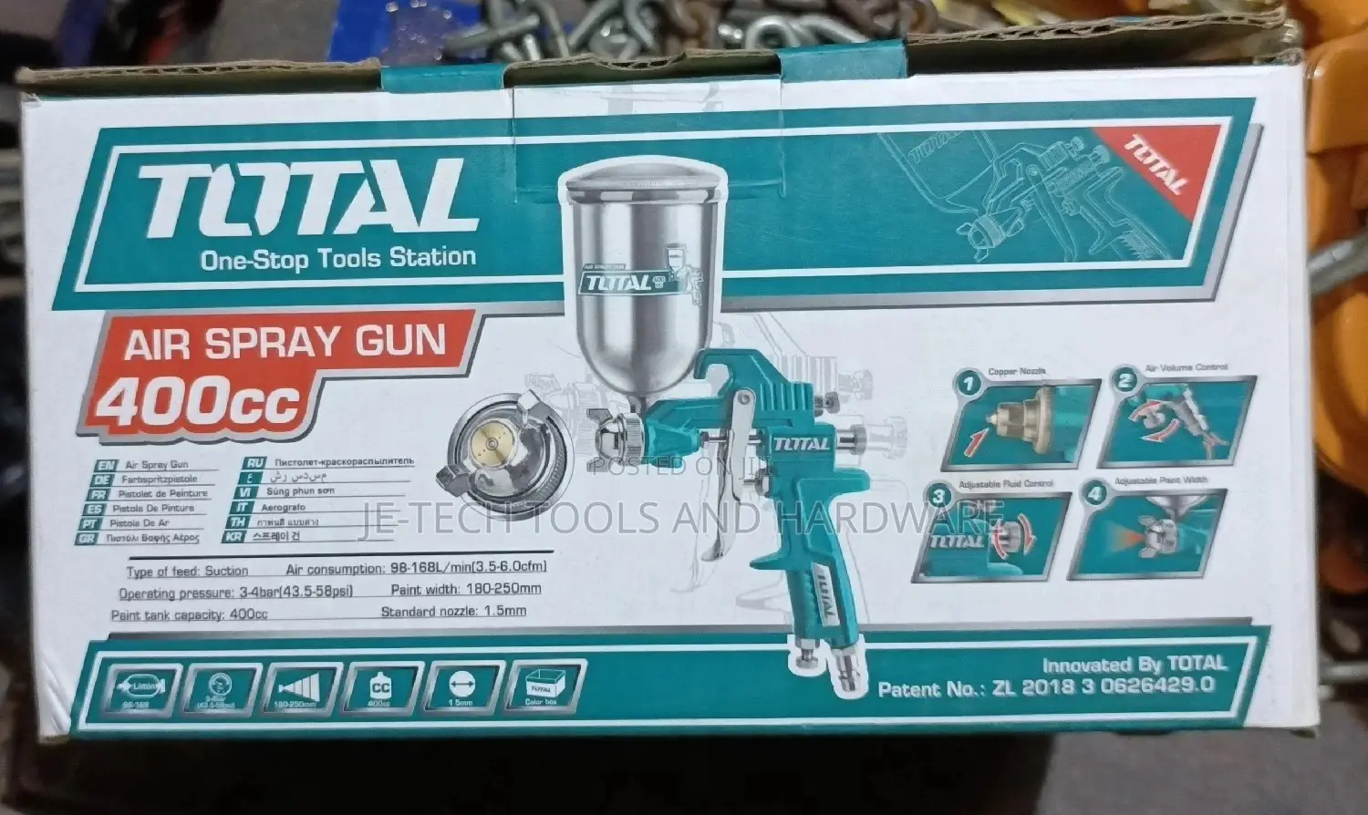 Professional Total Air Spray Gun 400cc
