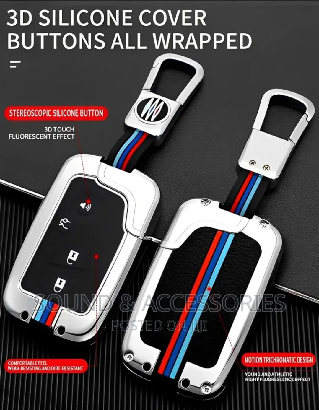Lexus 4 Buttons 3D Silicone Keyshell Cover/Keyholder