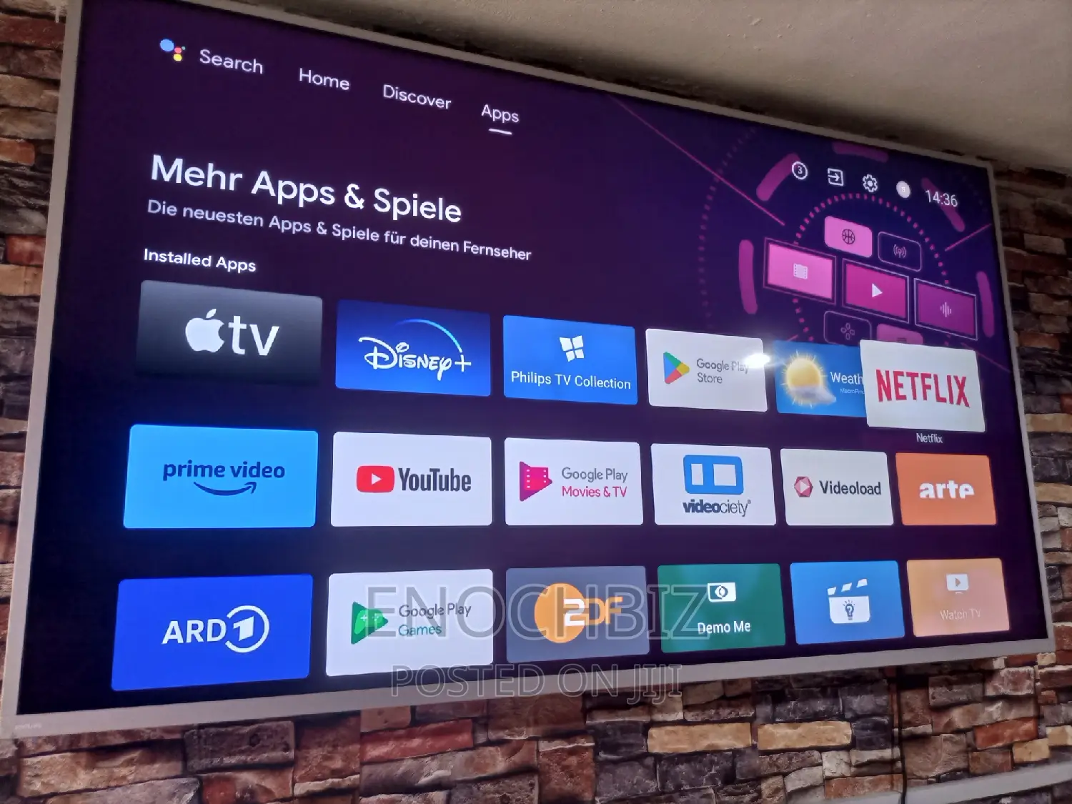 55 Inches Philips Android Tv Uhd Clean and Sharp