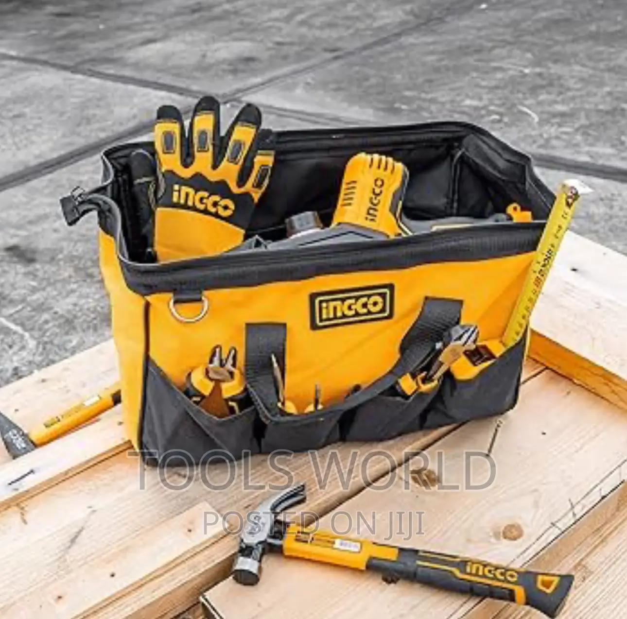 Ingco Tool Bag 610mm 24” W/Reinforced Base Trade - Htbg04