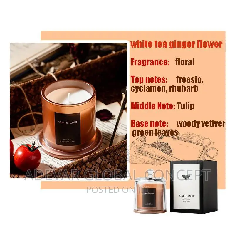 Home Scented Glass Cup Spa Essential Oil Scented Candle