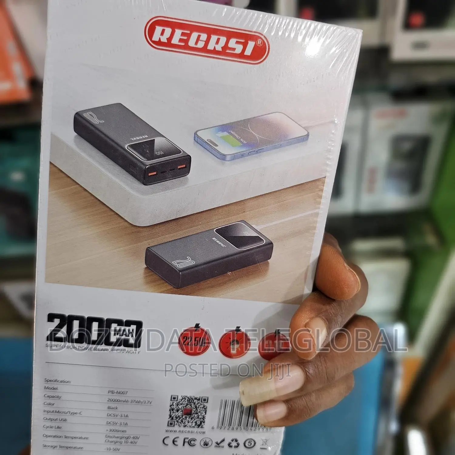 Recrsi Super Large 22.5w 20000mah Powerbank