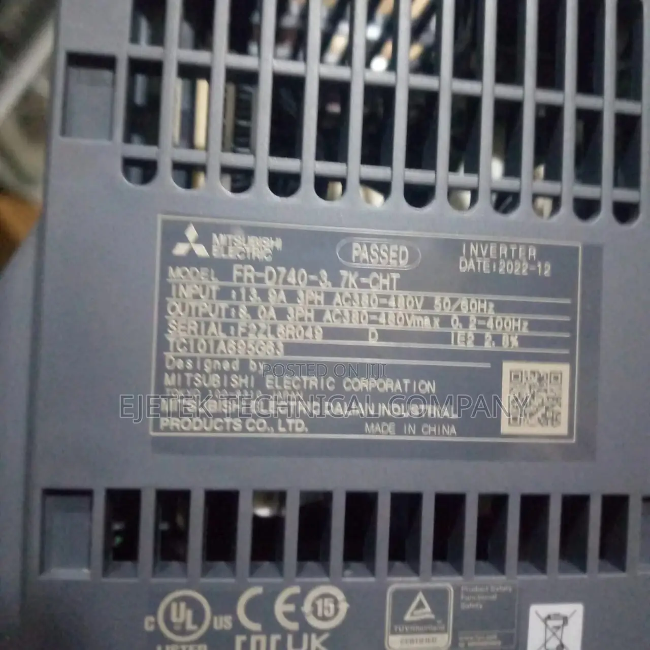 Mitsubishi 3.7kw/5hp Inverter Drive VFD