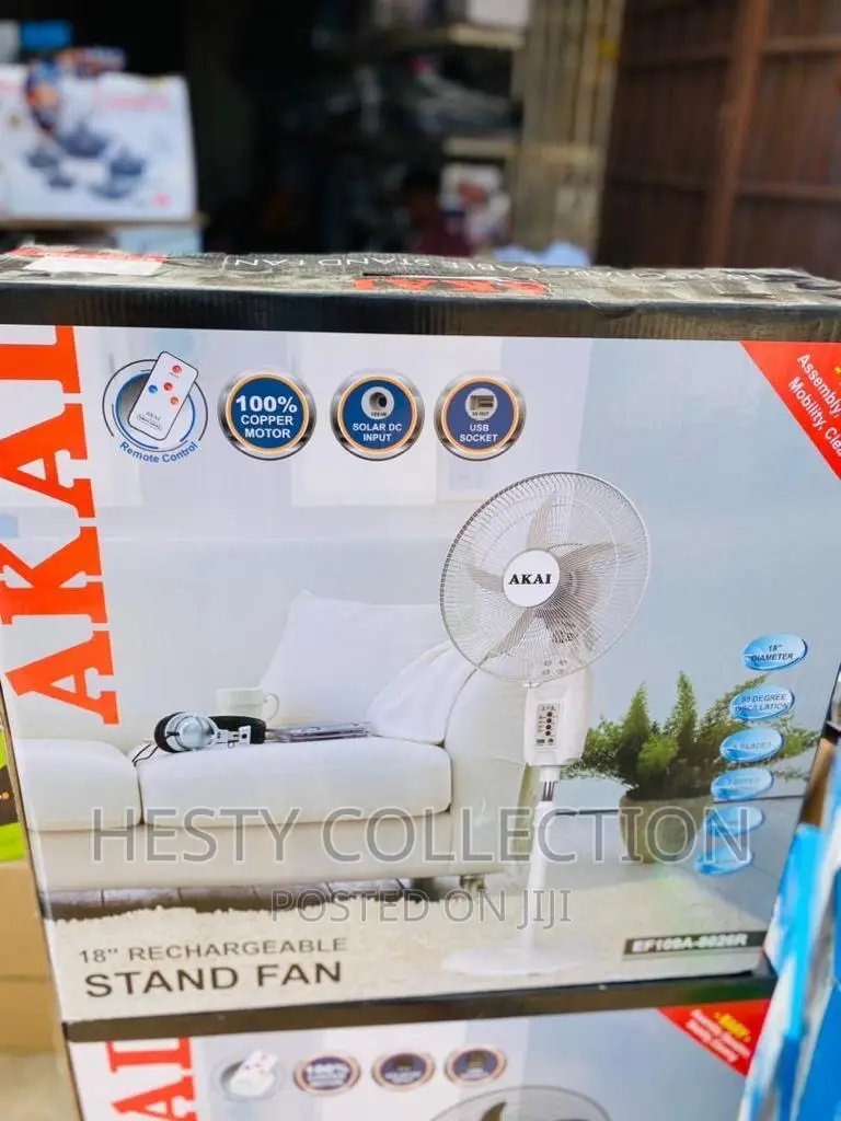 18 Inches Rechargeable Standing Fan Crownstar