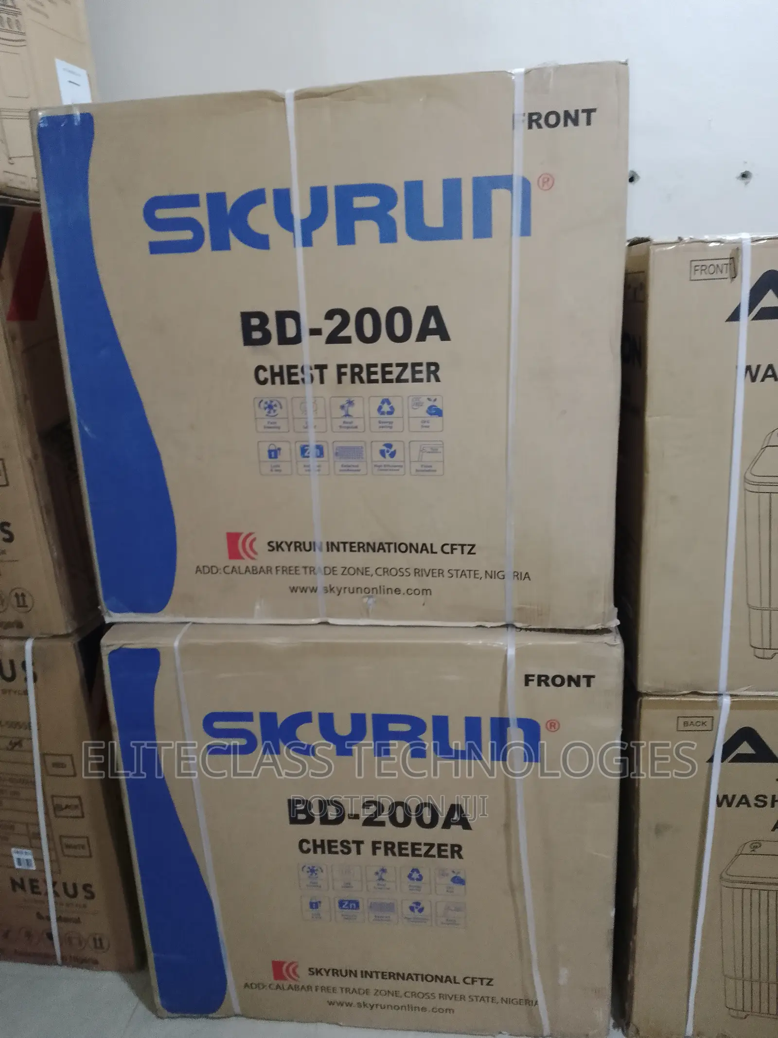Standard Skyrun 200 Litres Chest Freezer (BD-200A) - Grey