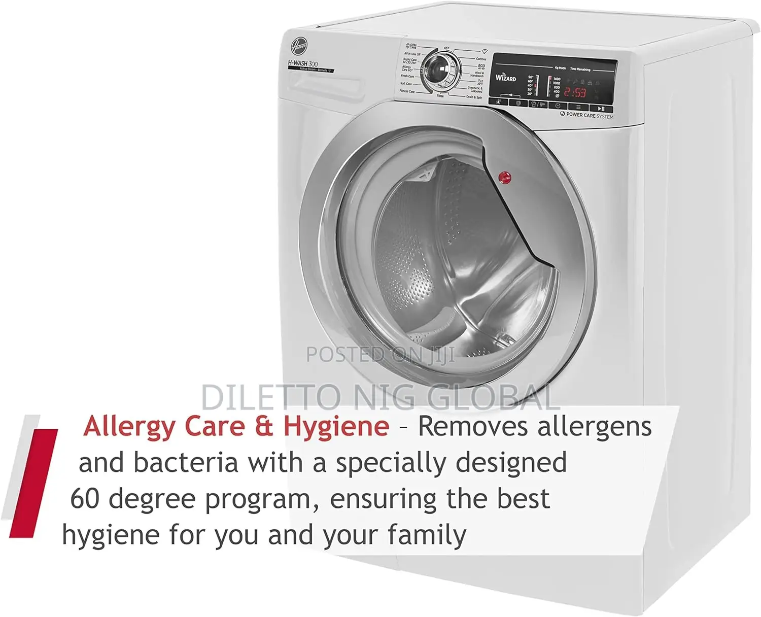 Hoover H-Wash 10kg Free Standing Washer Dryer Wifi Connected
