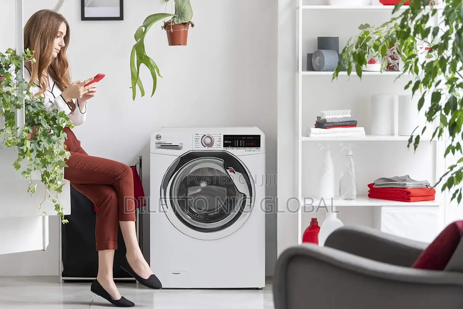 Hoover H-Wash 10kg Free Standing Washer Dryer Wifi Connected