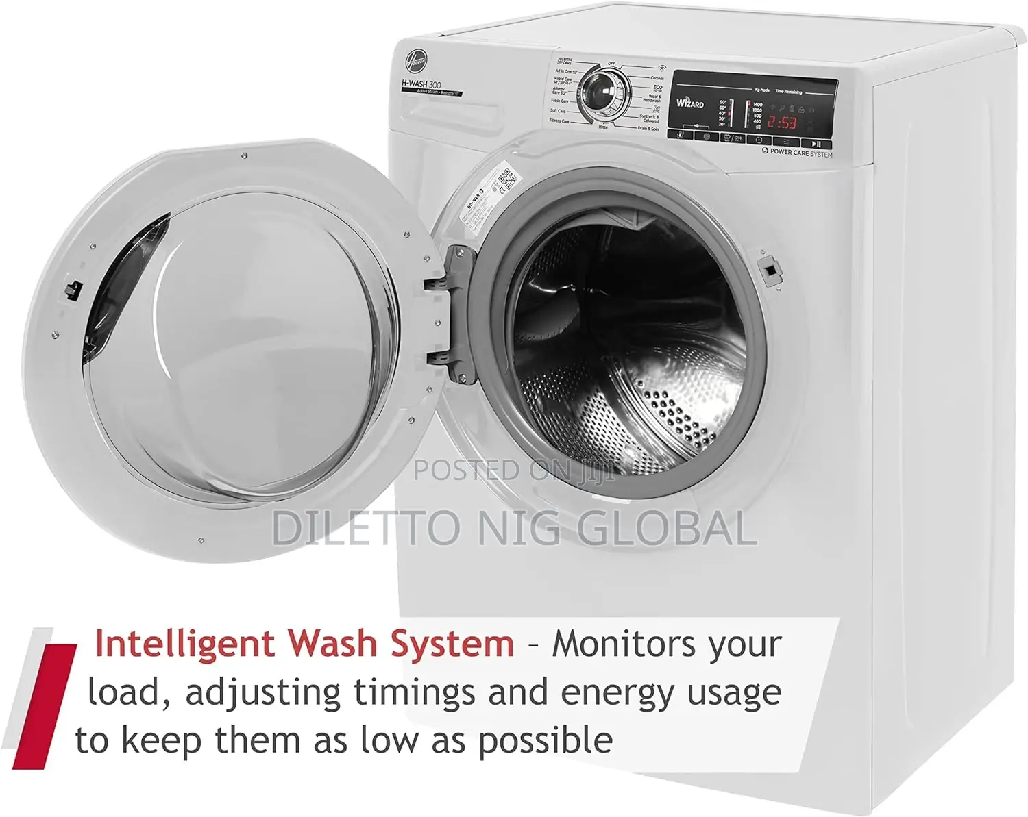 Hoover H-Wash 10kg Free Standing Washer Dryer Wifi Connected