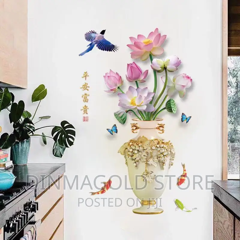 Flower Vase Wall Sticker