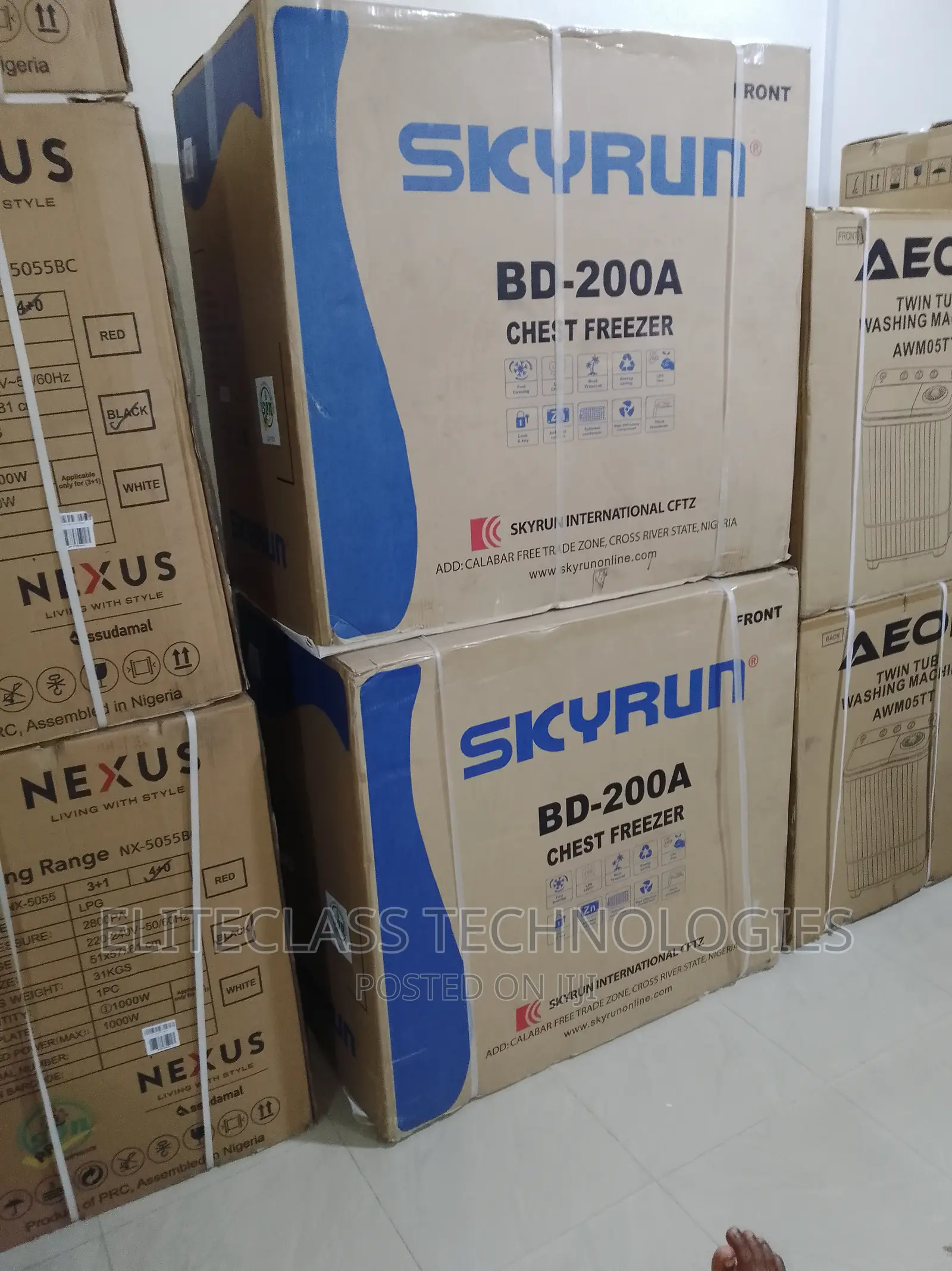Antirust Cabinet Skyrun Chest Freezer (BD-200A)