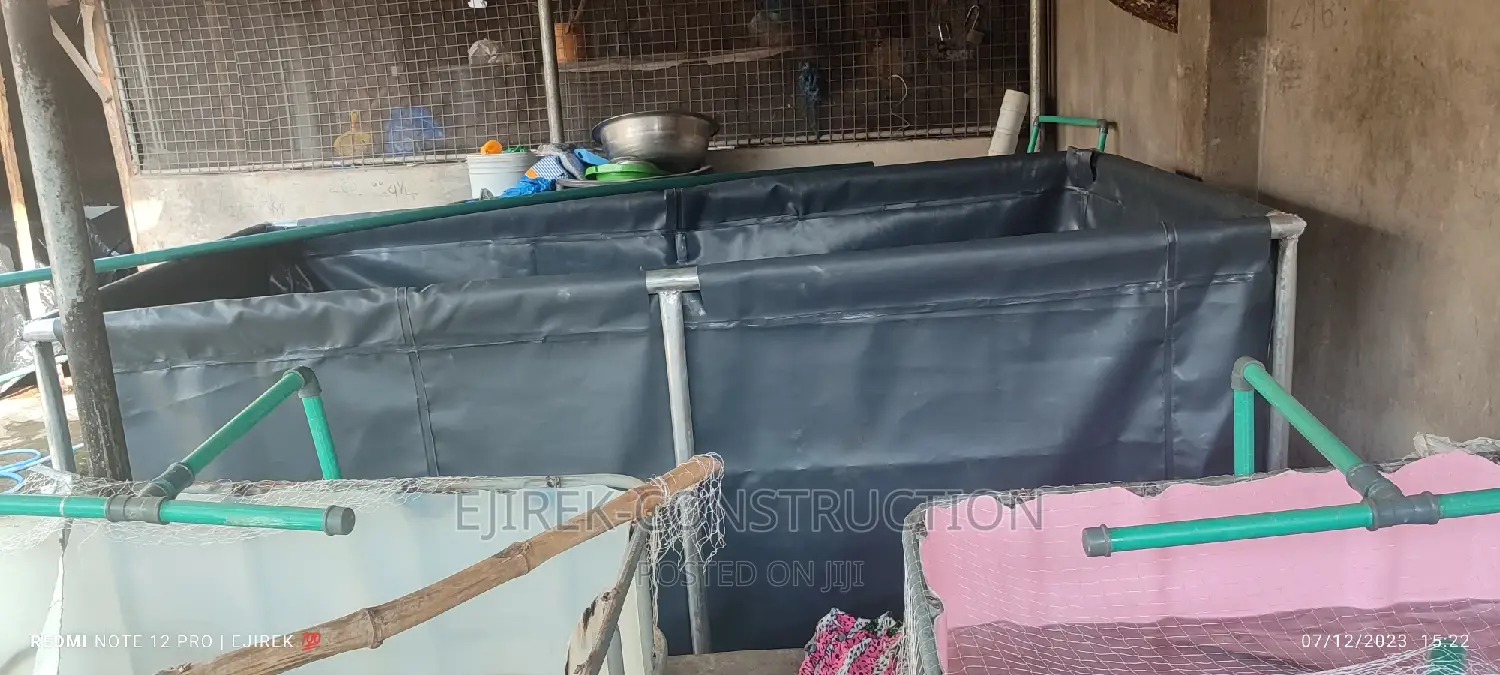 Mobile Fish Pond With First Quality Korea Tarpaulin PVC