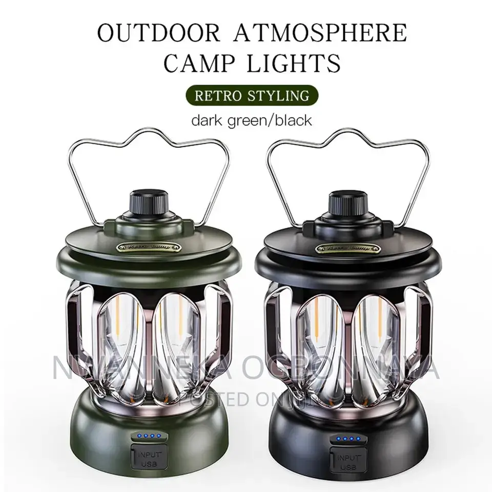 Portable Camping Lantern Rechargeable Light