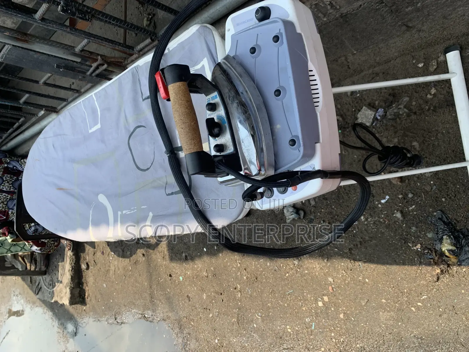 Industrial Ironing Board With Vaccum and Elements