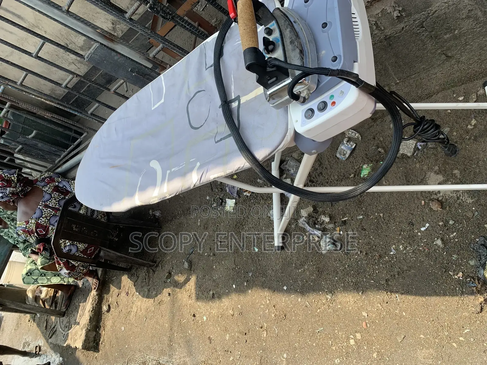 Industrial Ironing Board With Vaccum and Elements