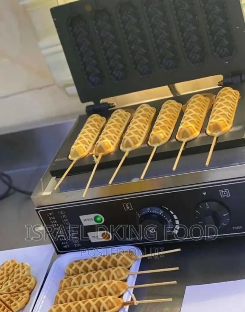 Industrial Quality Electric 6-Sticks Waffle Maker