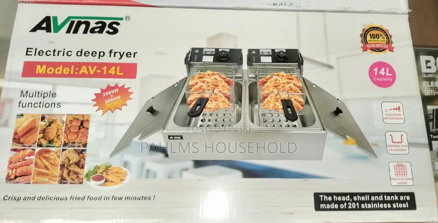 Commercial 14L Double Tank Electric Deep Fryer