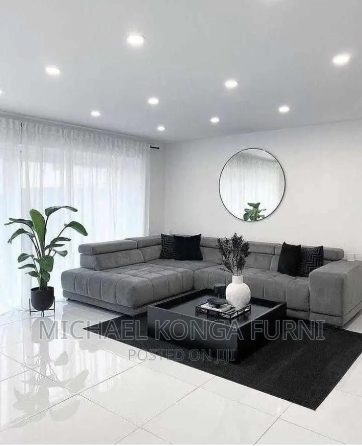 Classic L Shape Sofa With Center Table